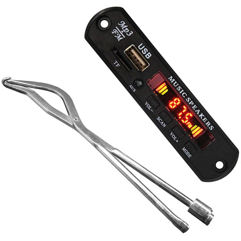 

1 Pcs Brake Drum Pliers Brake Spring Installer Remover Tool & 1Set 12V Bluetooth Mp3 Decoder Board Mp3 Player