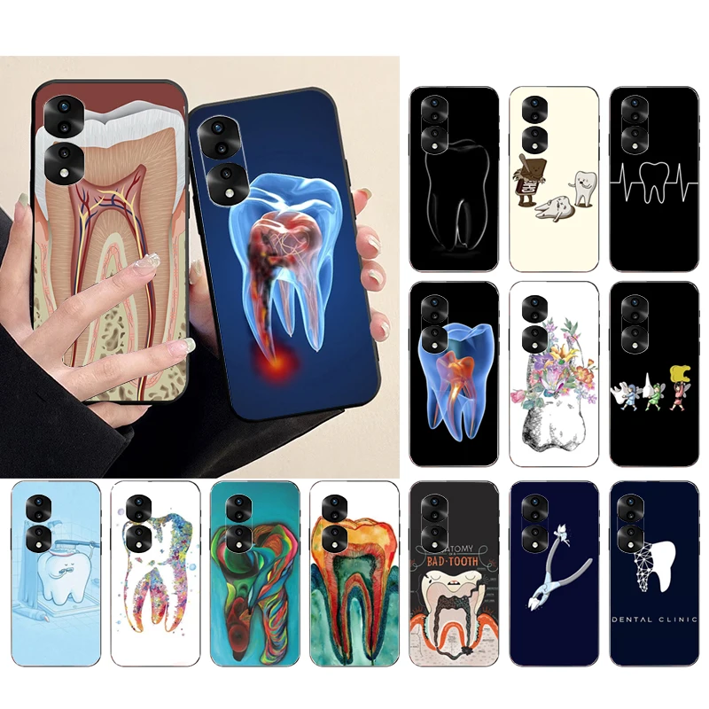 

Phone Case for Huawei Honor X9 X8 X7 X6 70 50 60 Pro 10X 20 Lite 8A 8S 8X 9X 9A 9S 10i Tooth Dentist Dental Case Capa Funda