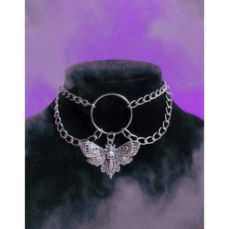 Gothic Choker for Women Men Silver 