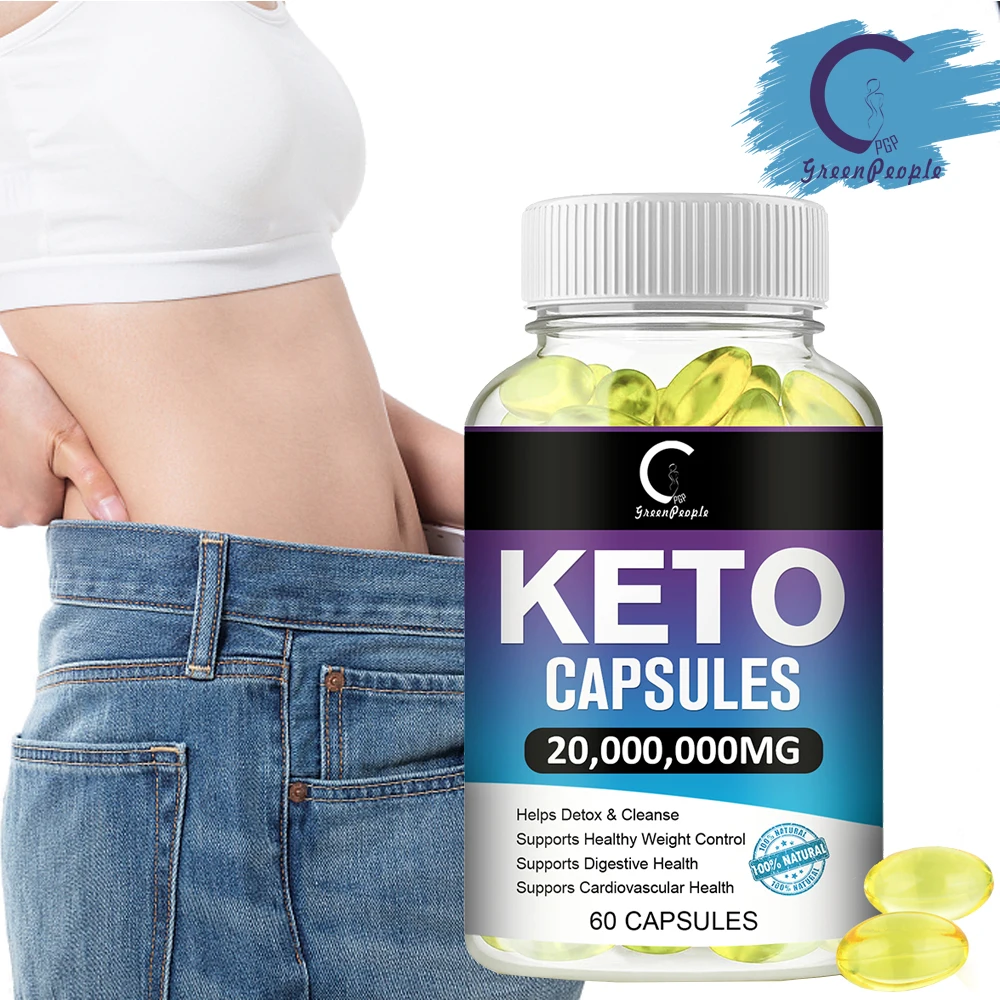 GPGP Greenpeople Keto Slimming Capsule Flat Belly Fat Burner Control Appetite Malic Acid Keto Supplements Weight Loss Cellulite