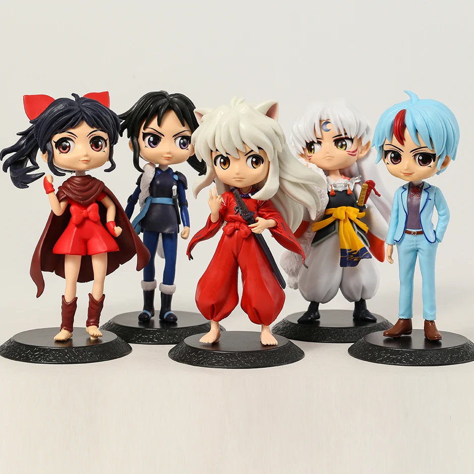 5 шт.компл. Qposket Inuyasha Sesshoumaru Higurashi Towa Setsuna Moroha фигурка из ПВХ Коллекция игрушек аниме Мультяшные модели куклы (art.: 3920be8fcfbd2) - 3920be8fcfbd2