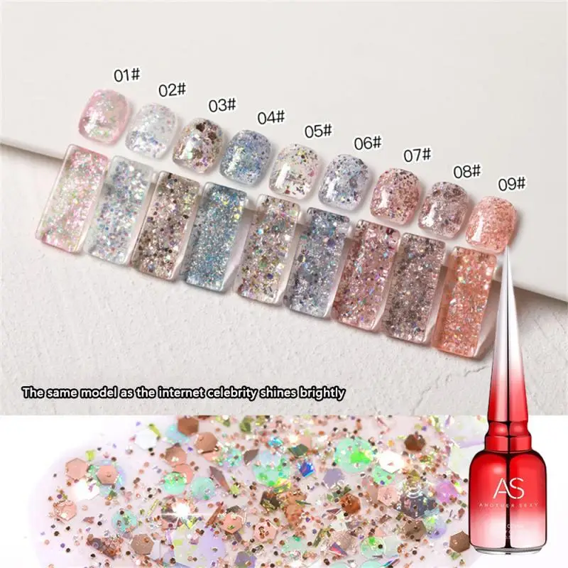 

Высококачественный клей Xinghe Gum Diy для фототерапии ногтей, популярный клей для фототерапии, девять цветов, белый. Новый лак для ногтей