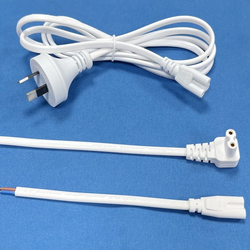 10pcs Australian Plug Three-plug-turn Integrated T5 Lamp Bracket Line 3-core T8 Light Box Cable 3-hole Power Cord