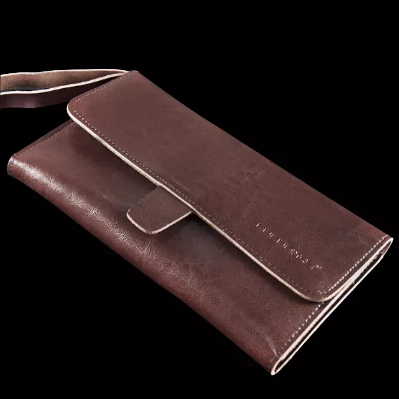 

NEW2023 1PC Cow Split Leather Clips Comb Bag Hairdressing Barber Hair Scissor Clipper Combs Brush Holster Pouch Makeup Tool