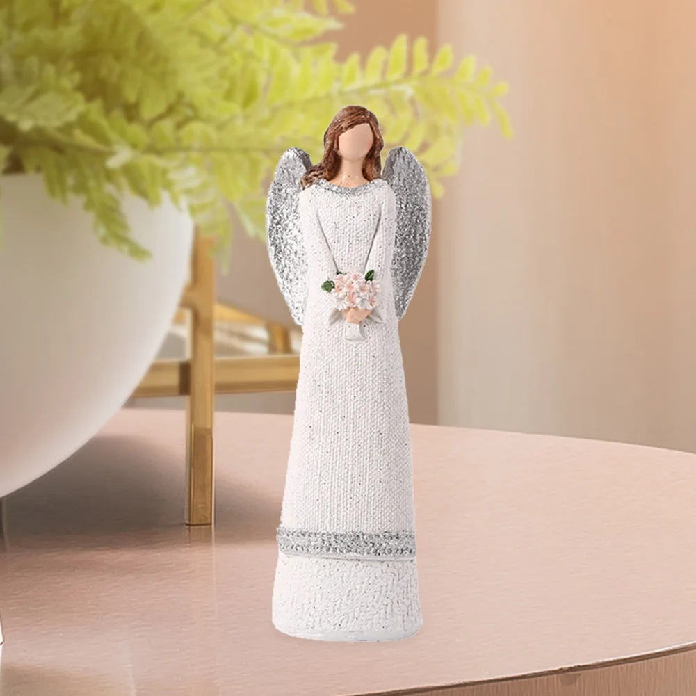 

Искусственная статуя, украшения 20 см, ручная работа, офисный декор, белая смола для бытовой техники