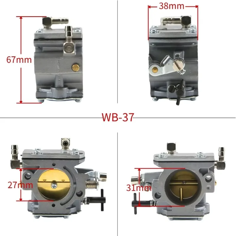Фото Многоцелевой карбюратор для газонокосилок 150-200 куб. см Walbro WB37 WB-37 Vitorazzi 185 №2