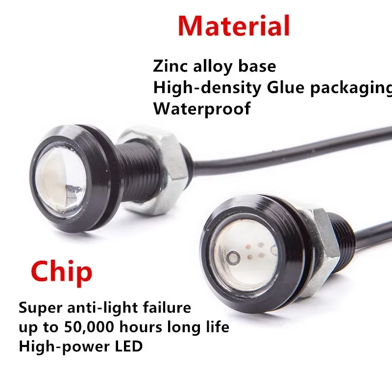 2 шт. дневные ходовые огни Орлиный глаз 18 мм