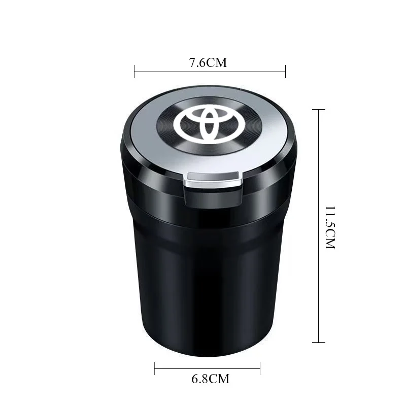 

Автомобильная пепельница с текстурой, керамическая бездымная со светодиодной подсветкой, автомобильные аксессуары для toyota camry chr corolla rav4 yaris prius