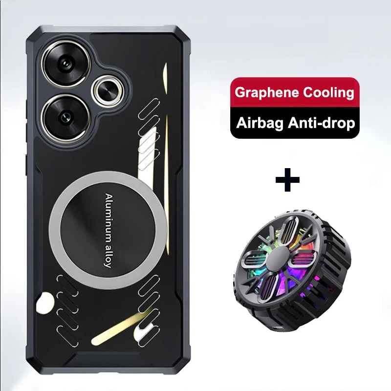 Для Xiaomi Redmi Turbo 3 графиновый чехол с вентиляционным отверстием Turbo3 дышащий +