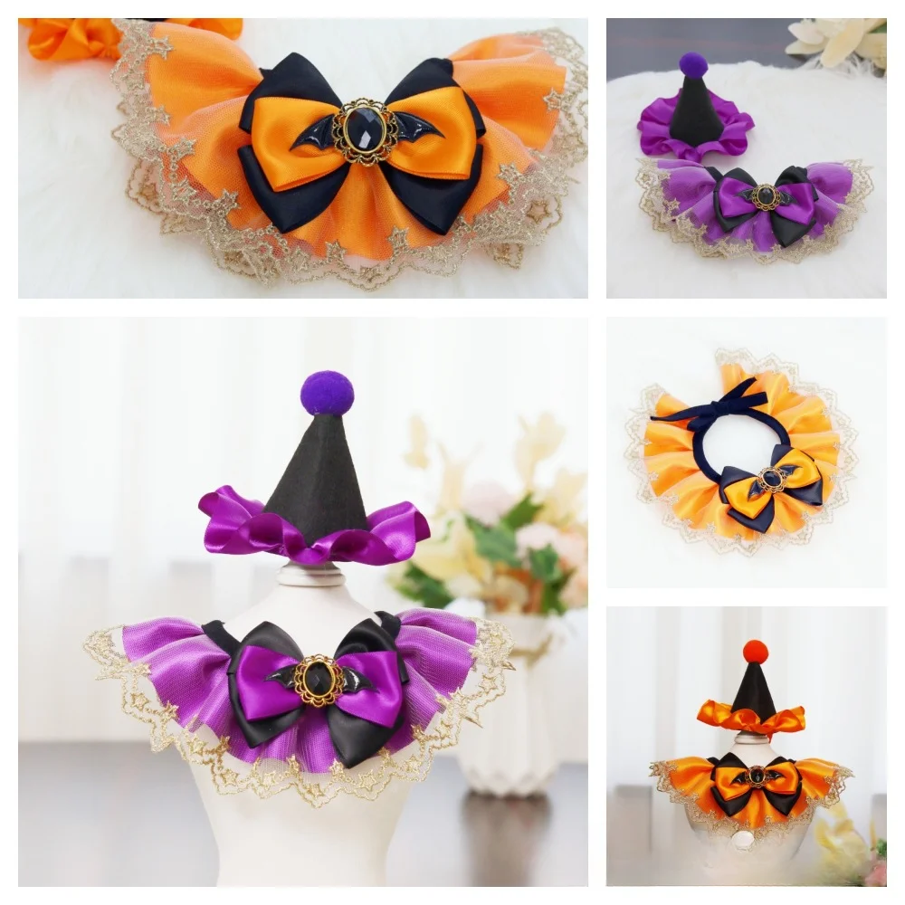 Кружевной воротник на Хэллоуин кружевное полотенце и шляпа аксессуары arty