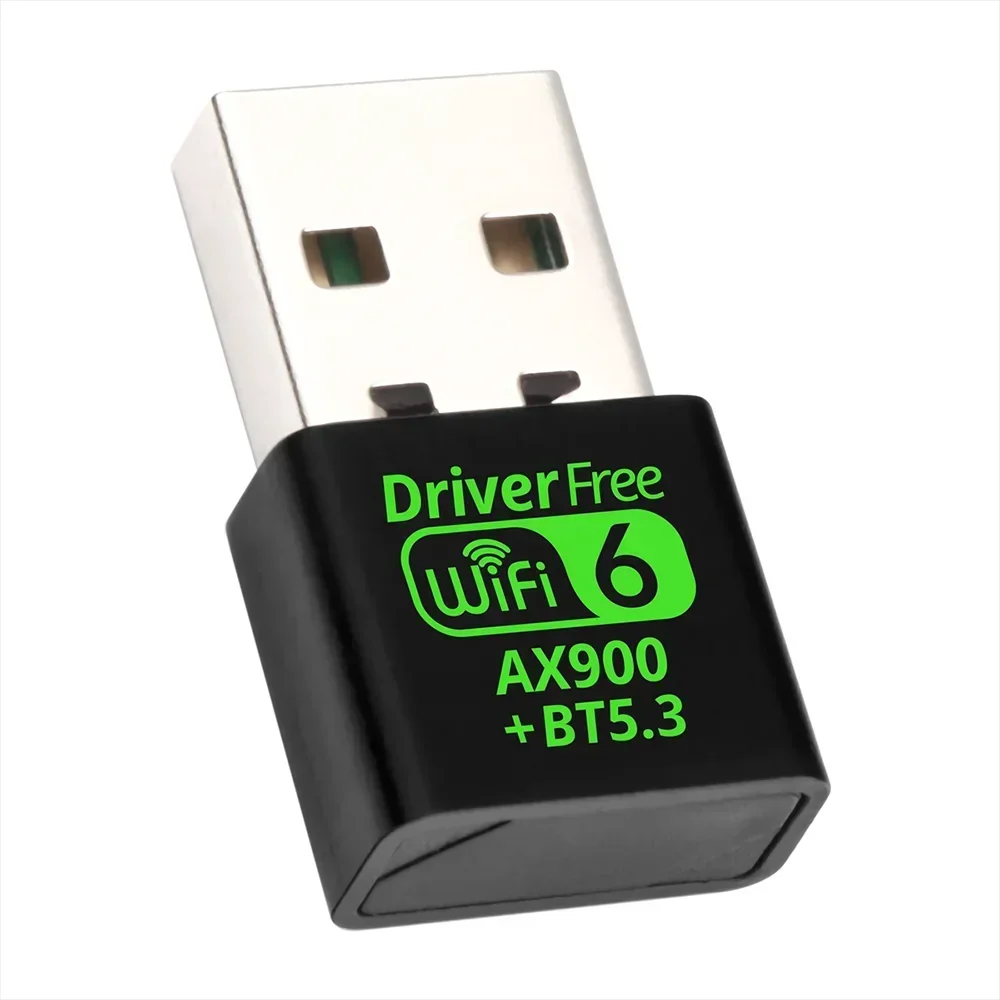 AX900 USB WiFi 6 Bluetooth 5.3 Адаптер 2в1 Dongle Двухдиапазонный 2 4G и 5 ГГц Сеть Беспроводной Wlan