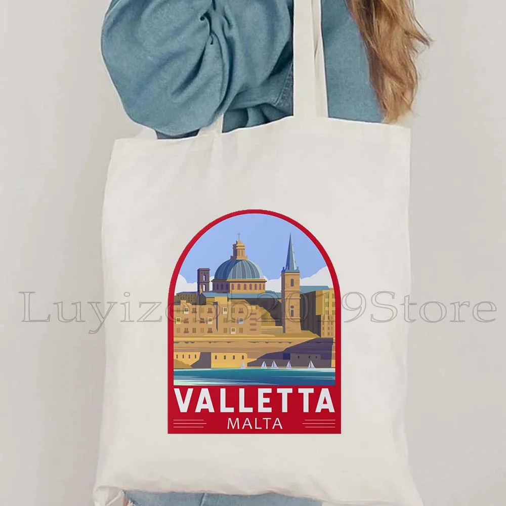 Винтажная валетта флаг Мальты карта остров слова Карта путешествий мальтская