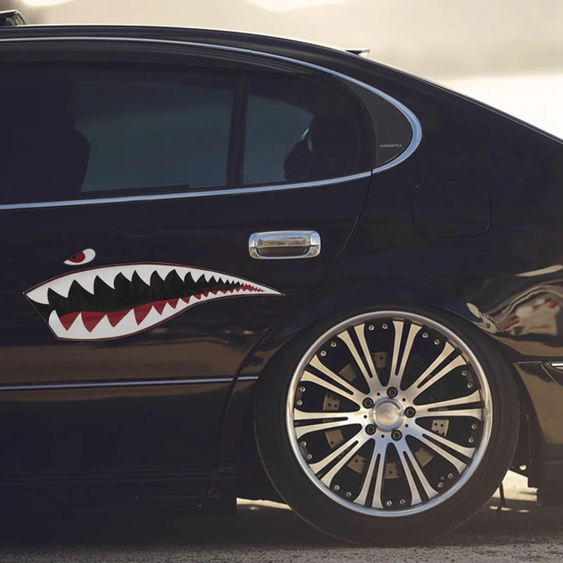 Водостойкая ПВХ-наклейка Акула Прорезыватель для Каяка лодки автомобиля