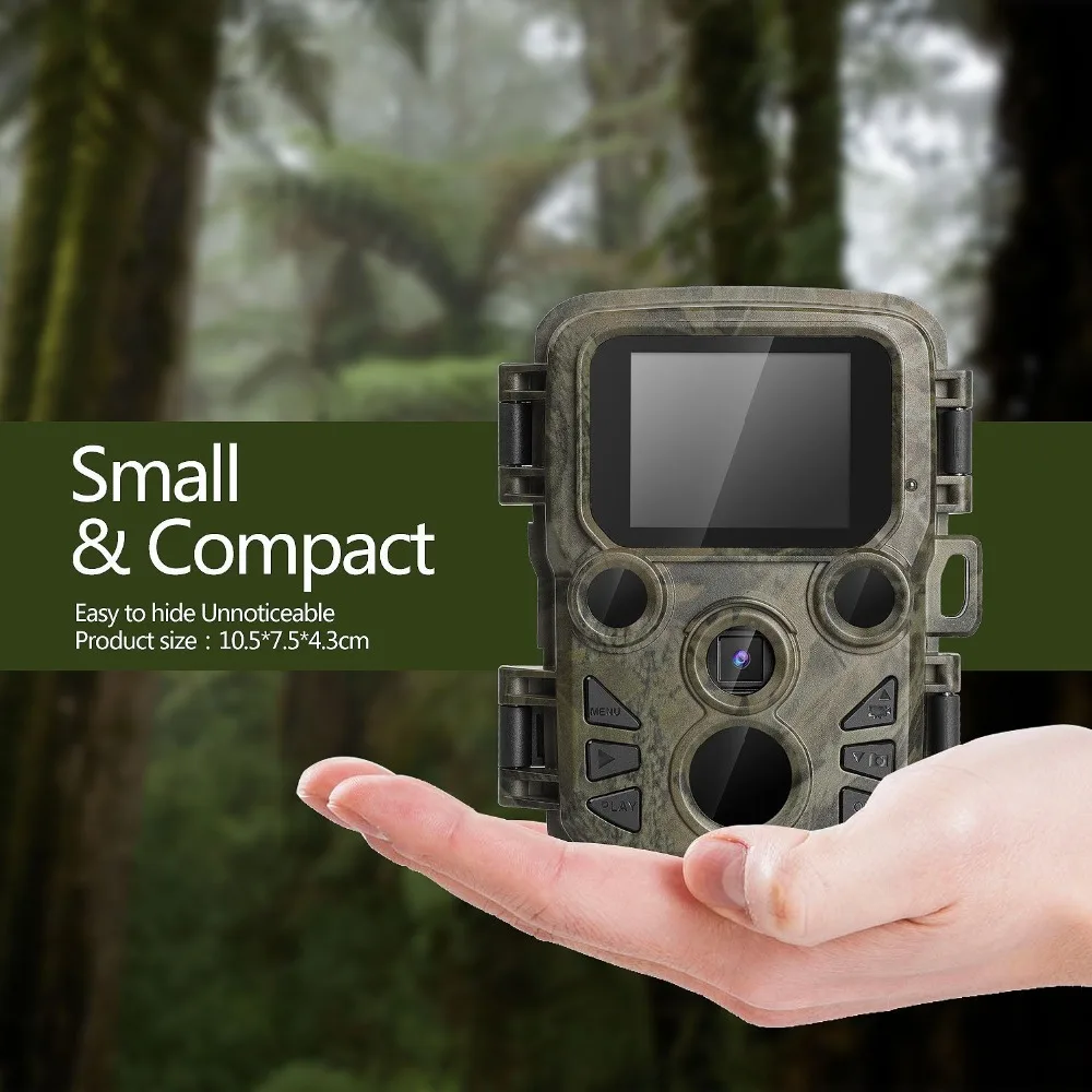 

Wildlife Trail Photo Trap Mini Hunting Camera 16MP 1080P IP66 Waterproof Video Recorder Cameras for Security Fast Trigger Time