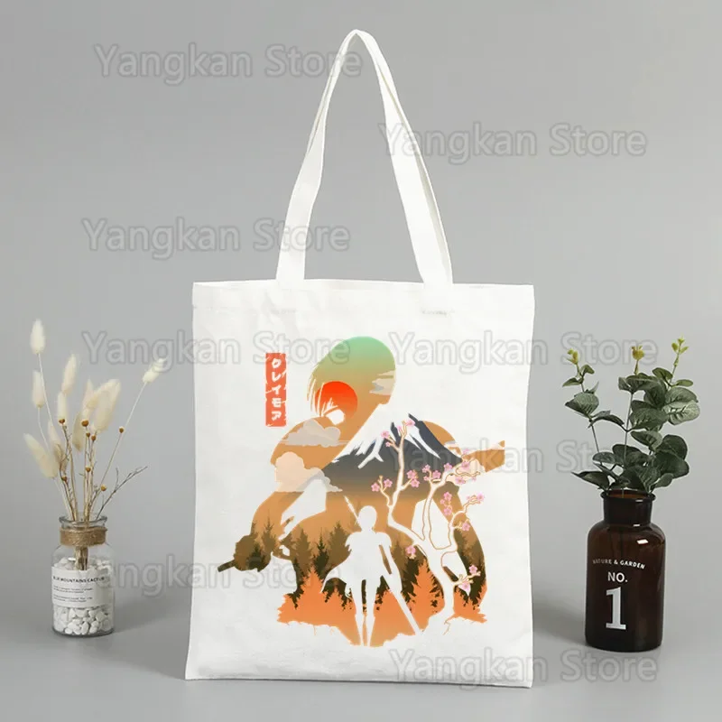 Claymore аниме Clare холщовая сумка-тоут для покупок многоразовая сумка эко складная