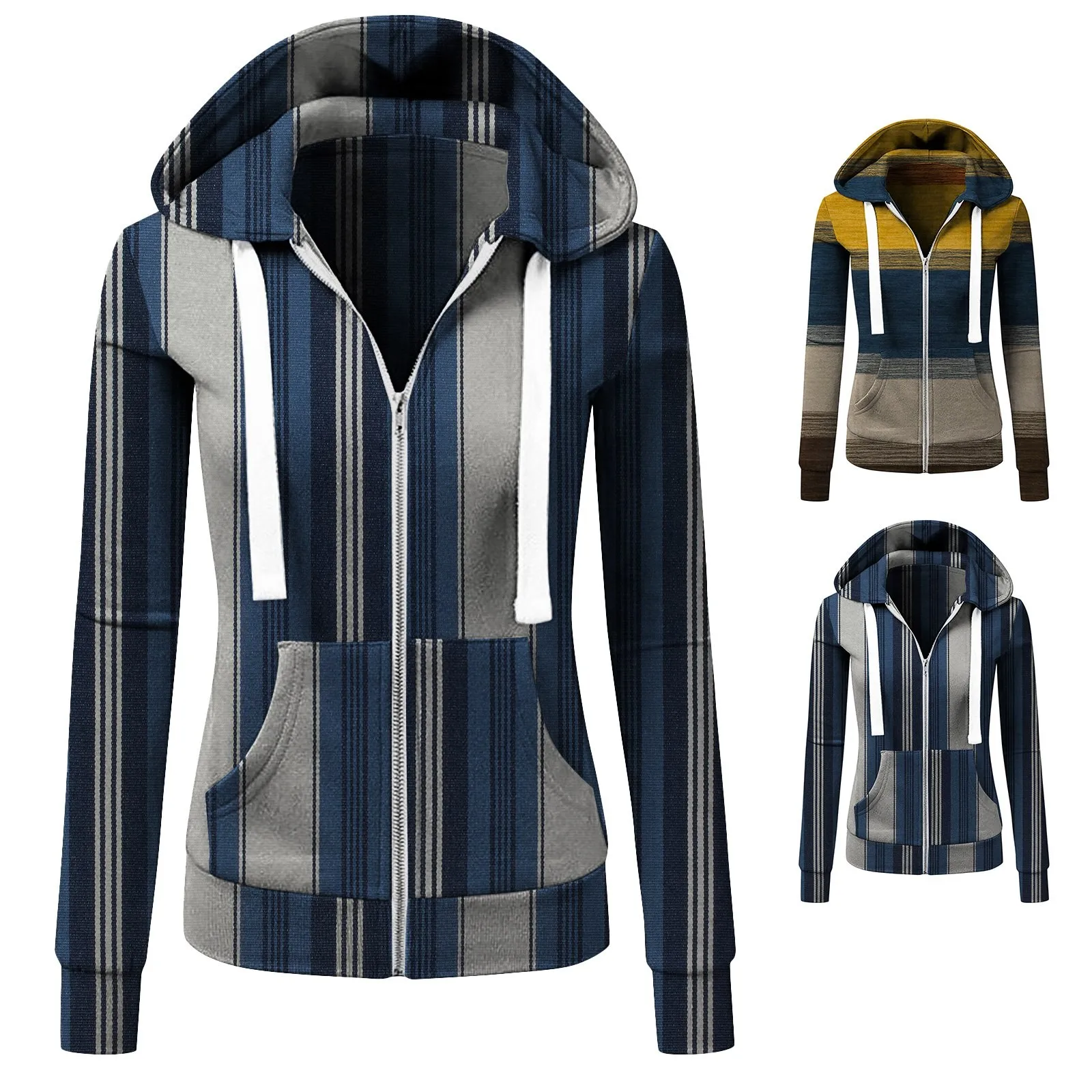 

Feminine Temperament Casual Hoodie Fleece Sweater Sports Cardigan Zipper Hoodie Coat Womens Outdoor Vests Outerwear