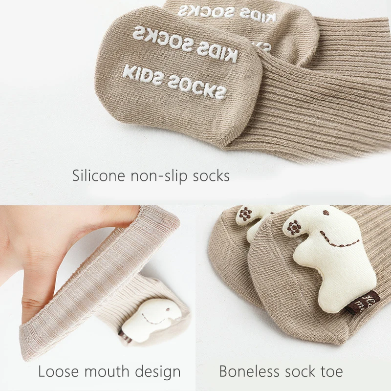 Осень-зима мягкие хлопковые носочки для девочки носки новорожденных с рисунками