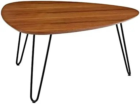 

Подвесной современный кофейный столик с шпилькой для гостиной, акцент, оттоманка, полка для хранения, 32 дюйма, орех