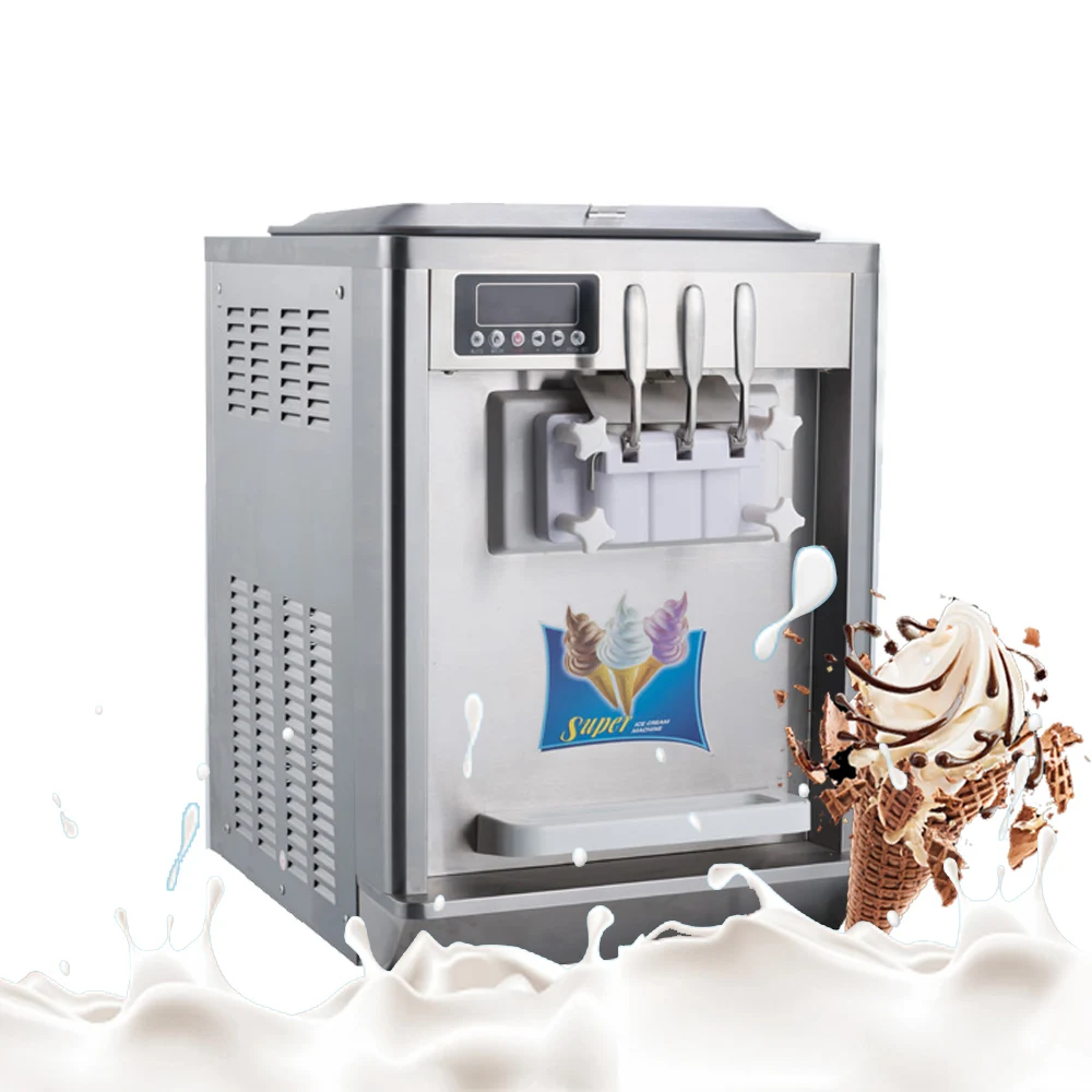 

Hot Selling New House Hold Desktop Soft Ice Cream Making Machine Maker