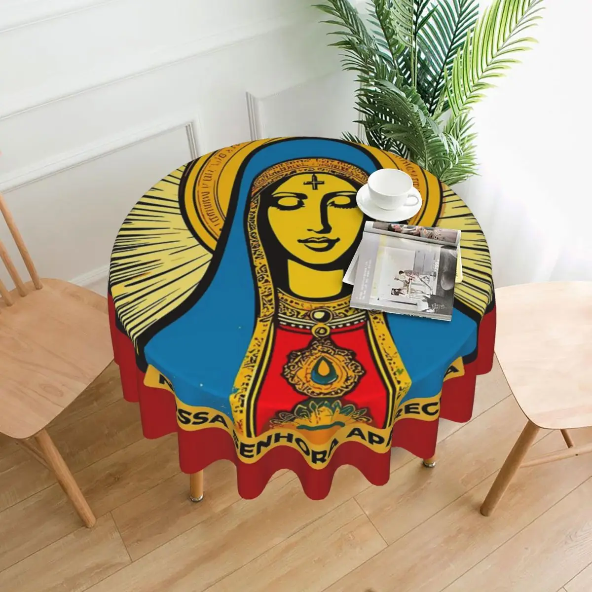 

Наша Леди apareвид (NOSSA леди apareвид скатерть 60 дюймов диаметром 152 см мягкий домашний декор для помещений/улицы