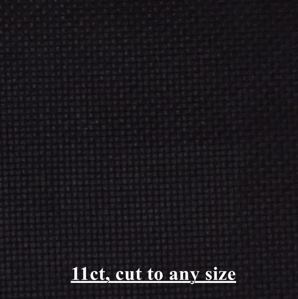 Текстильная ткань для вышивки крестиком черного цвета рукоделия |