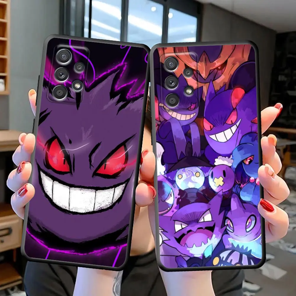 

Funda Coque S23 Case For Samsung S23 S22 S21 S20 FE S10 S10E LITE S9 S8 PLUS ULTRA 5G Case Para Cover Anime P-Pokemon G-Gengar