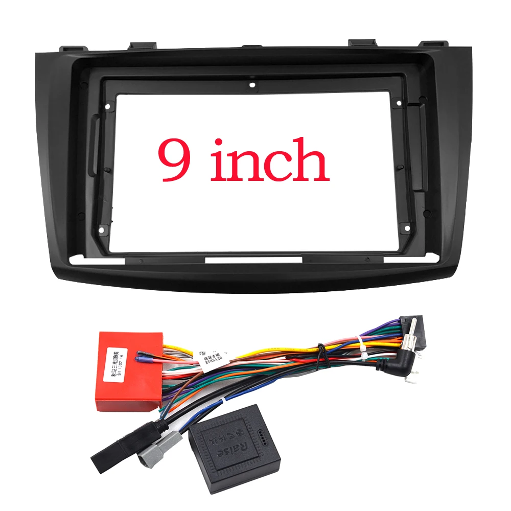 WQLSK 2 Din 9 дюймов Автомобильный радиоприемник установка DVD GPS Mp5 пластиковая панель