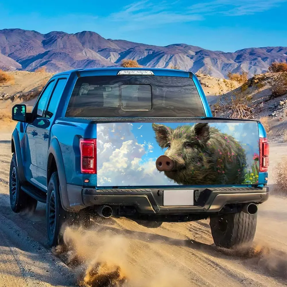 Небесное облако цветок дикий кабан принт хвост автомобиля багажник защита Vinly