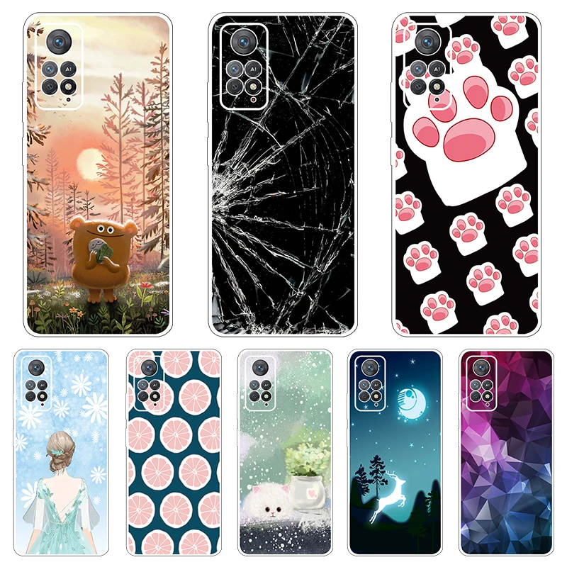 

For Xiaomi Redmi Note 11 Pro Case 5G Transparent Soft TPU Back Cover For Redmi Note 11E PRO Xiaomi 11i 5G Capa Coque Fundas