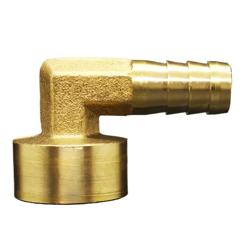 Колено 90 градусов латунный штуцер с зазубриной для шланга 1/8 дюйма 1/4 3/8 1/2 BSP