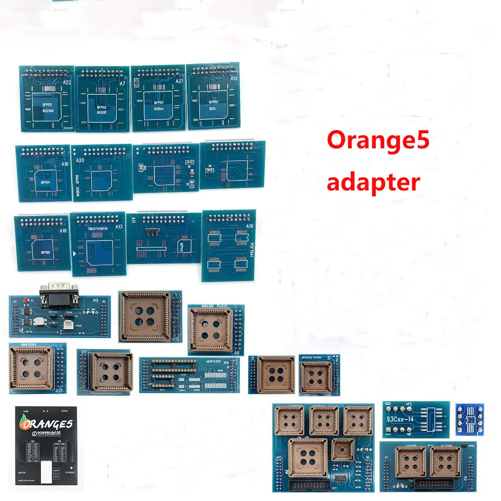 Полный адаптер V1.38 Orange5 ECU Programmer Orange 5 Универсальные адаптеры Eeprom с программным