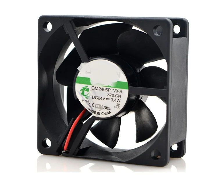 

Новый оригинальный Φ 24V 3,4 W 6025 6CM ультра-тихий 2-проводной охлаждающий вентилятор