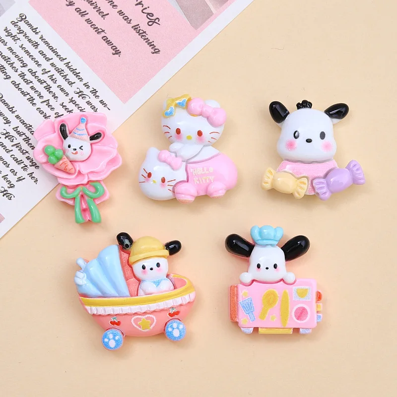 5 шт. милые Мультяшные полимерные аксессуары для рукоделия