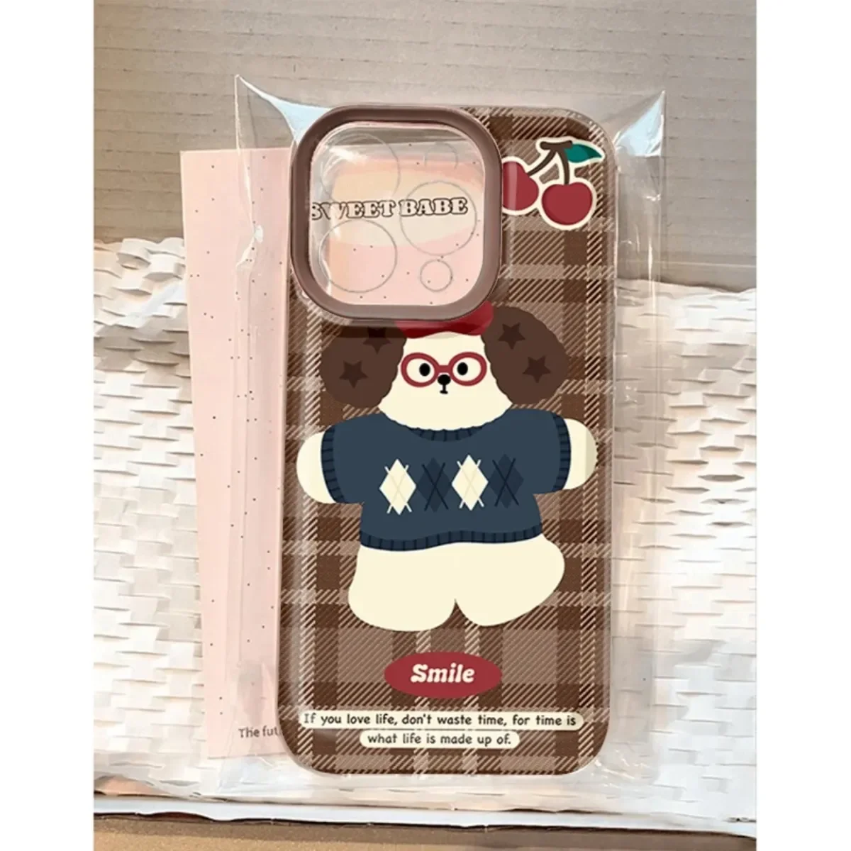 SEIRASSIM мягкий чехол для телефона с милой мультяшной собакой iphone 16 pro max 15 plus 14 13 11 12