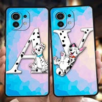cute dog 101 dalmatians phone case for xiaomi poco f3 x3 x4 gt nfc m3 m4 mi 12 9t 11 ultra 11x 11i note 10t pro lite 5g cover