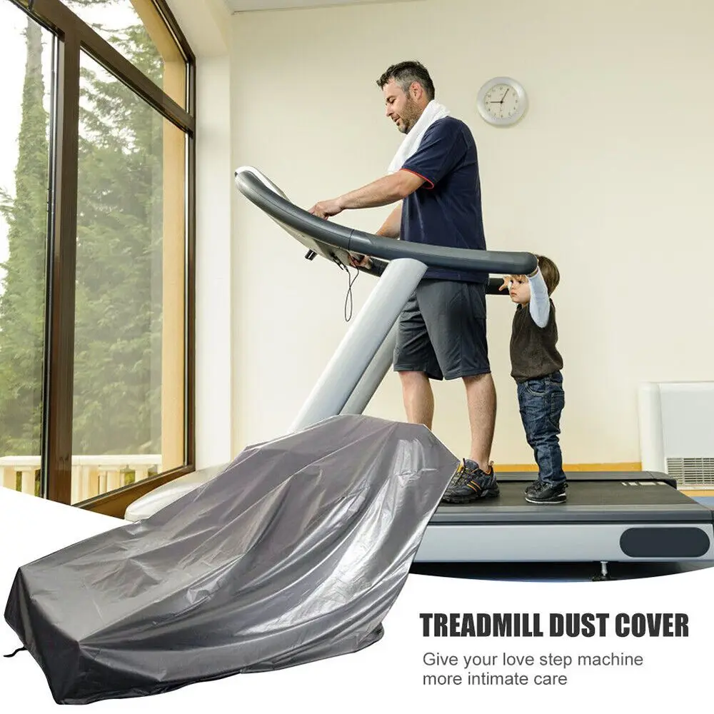 

Household treadmill dust and rain cover outdoor sunscreen dust cover 210D black Oxford cloth treadmill protective cover