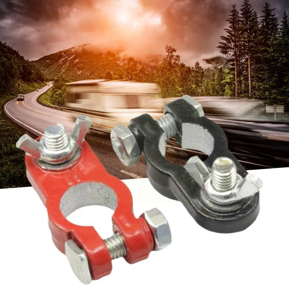 

Car Battery Terminal Automotive Car Top Post Wire Cable Clamp Terminal Connectors Car Accessories For Trucks Buses V8h Z0g3