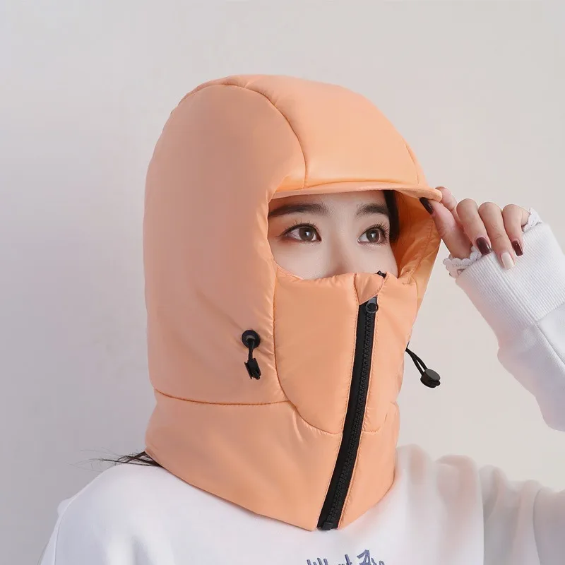 Ветрозащитная шапка для езды на велосипеде Детская Женская зимняя теплая из