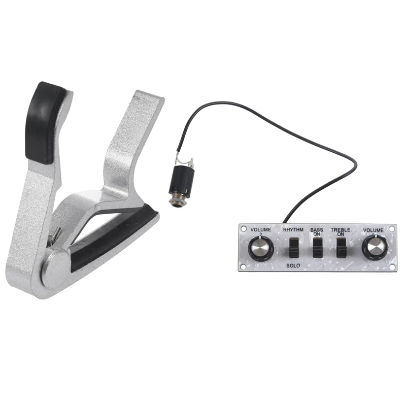 

CAPO Capo Clamp Folk Acoustic Classic Electric Guitar Silver Metal With Violin Bass Guitar Control Line