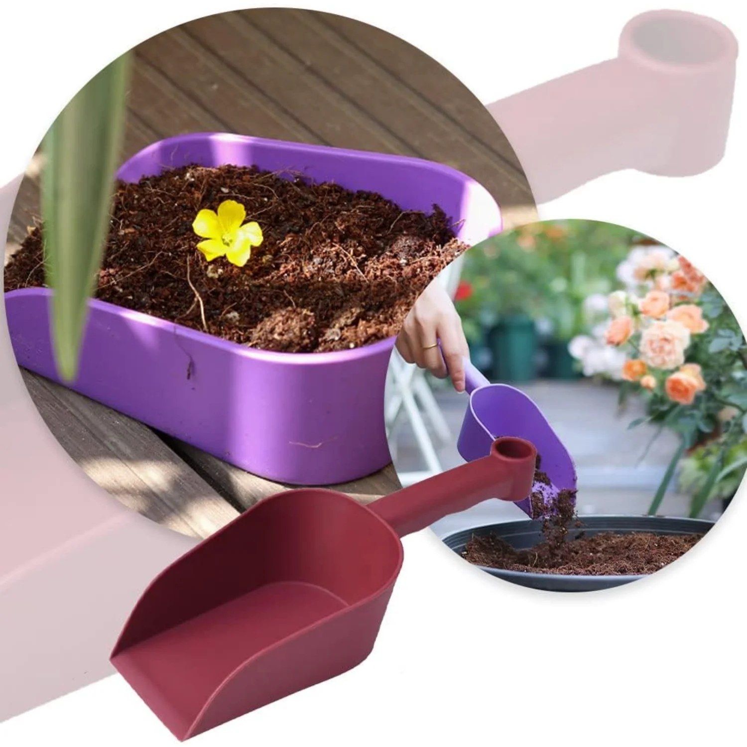 2 шт. садовые лопаты из полипропиленовой смолы ручные кипали дизайн подвесного