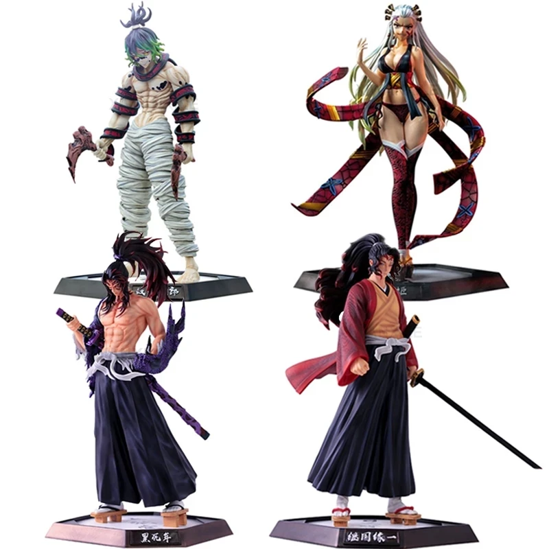 

30cm Demon Slayer Anime Figure Juuni Kitsuki Gyuutarou/Daki Action Figure Kimetsu no Yaiba Kokushibou Figurine Model Doll Toys