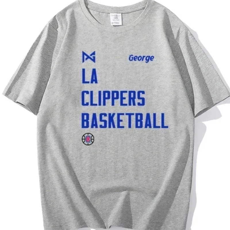 Мужская баскетбольная футболка с короткими рукавами Paul George спортивная и