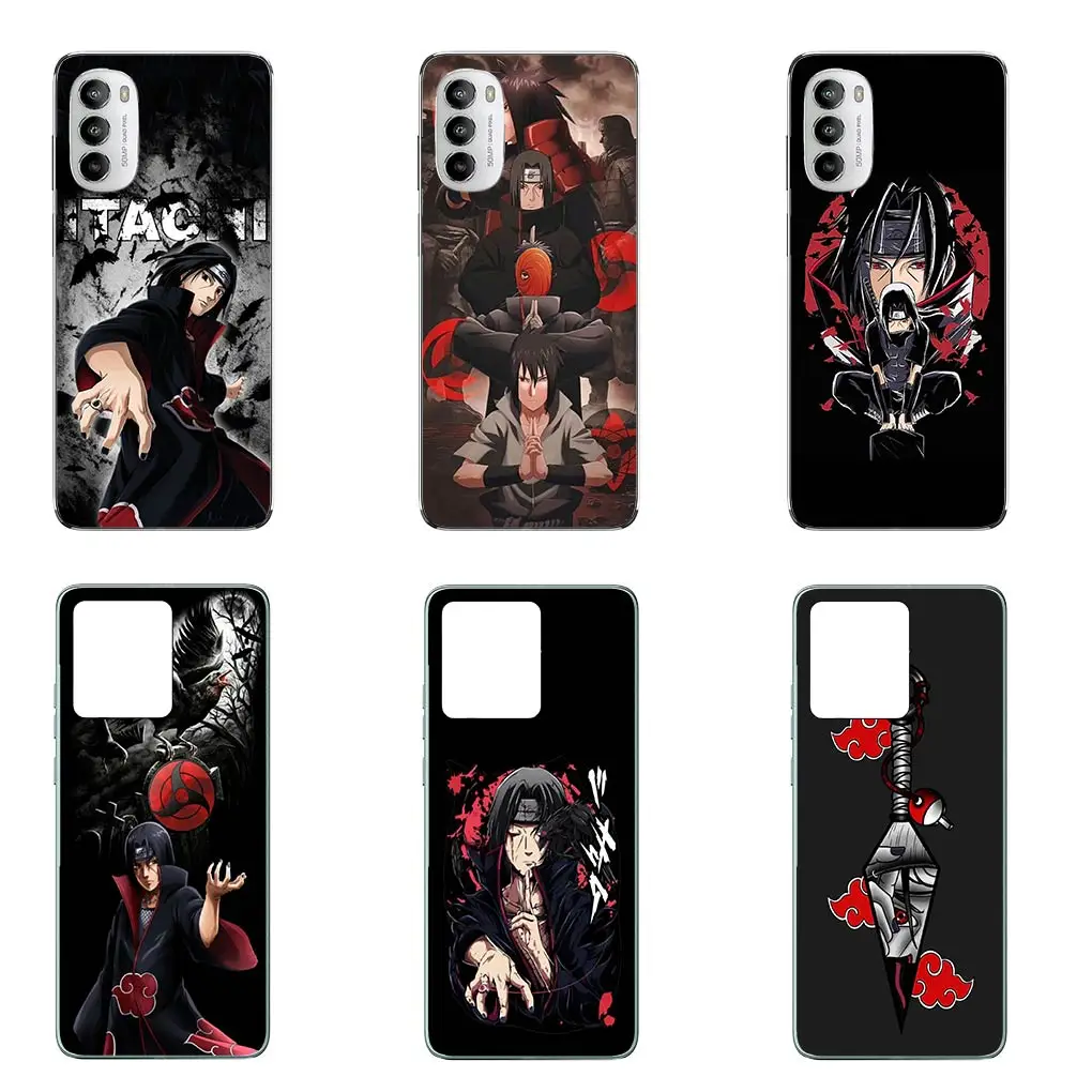 Чехол для телефона Itachis Uchihas akatsaksi Sasukes чехол Motorola Moto G04 G71 G73 G32 G34 G52 G8 G7 G9 G24 Power Plus E14