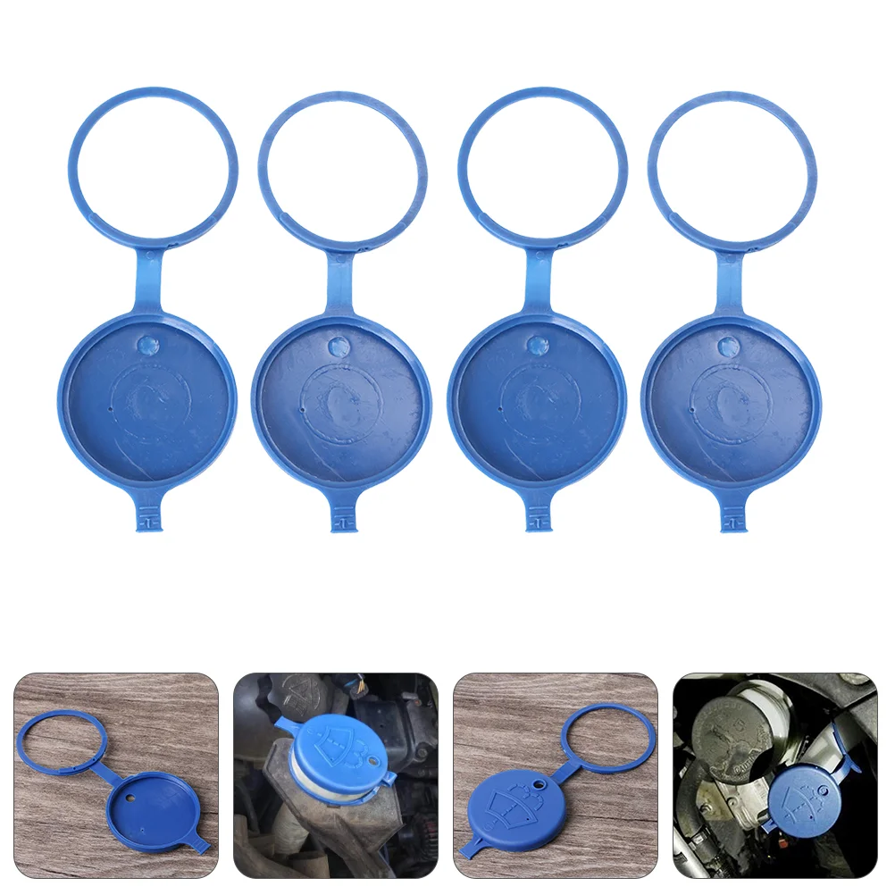 

4pcs Car Wiper Fluid Caps Premium Sturdy Prime Caps Protector for Car Vehicle