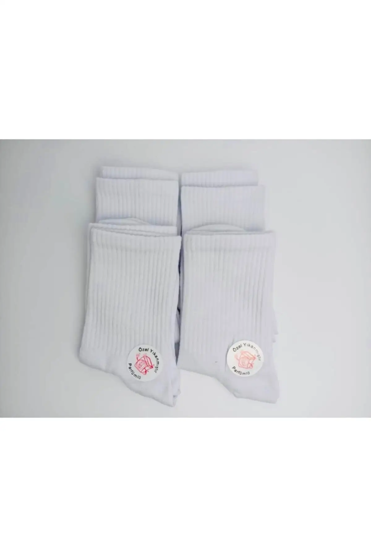 

10 psc. Flat white socket socks