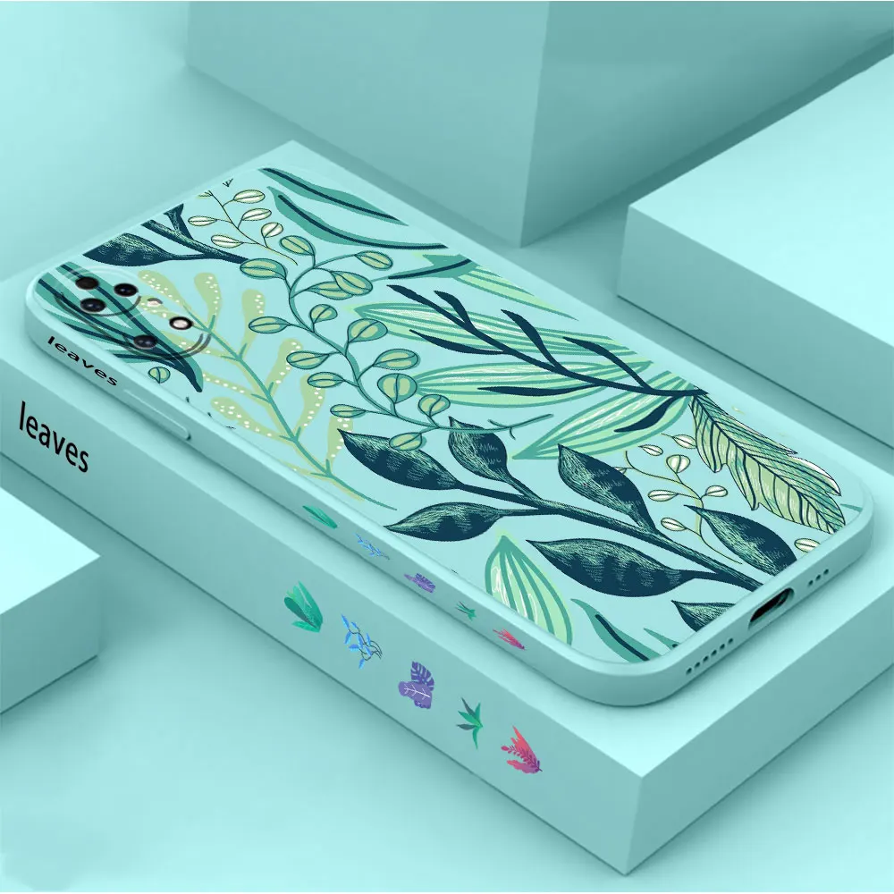 Consciousness leaves Phone Case For Huawei P60 P50 P40 P30 P20 Mate 50 40 30 20 20X 10 Colour Liquid Silicone Cover Funda Cqoue