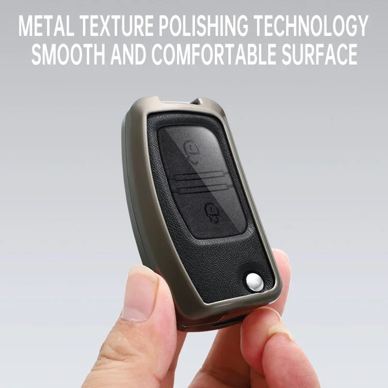 Чехол для автомобильного ключа из углеродного волокна цинкового сплава чехол