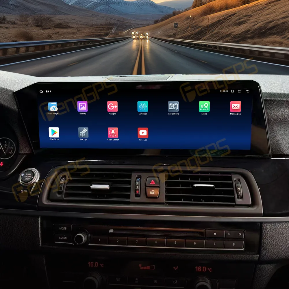Автомобильная Мультимедийная система проигрыватель на Android 13 с GPS Wi-Fi для BMW 5 Series