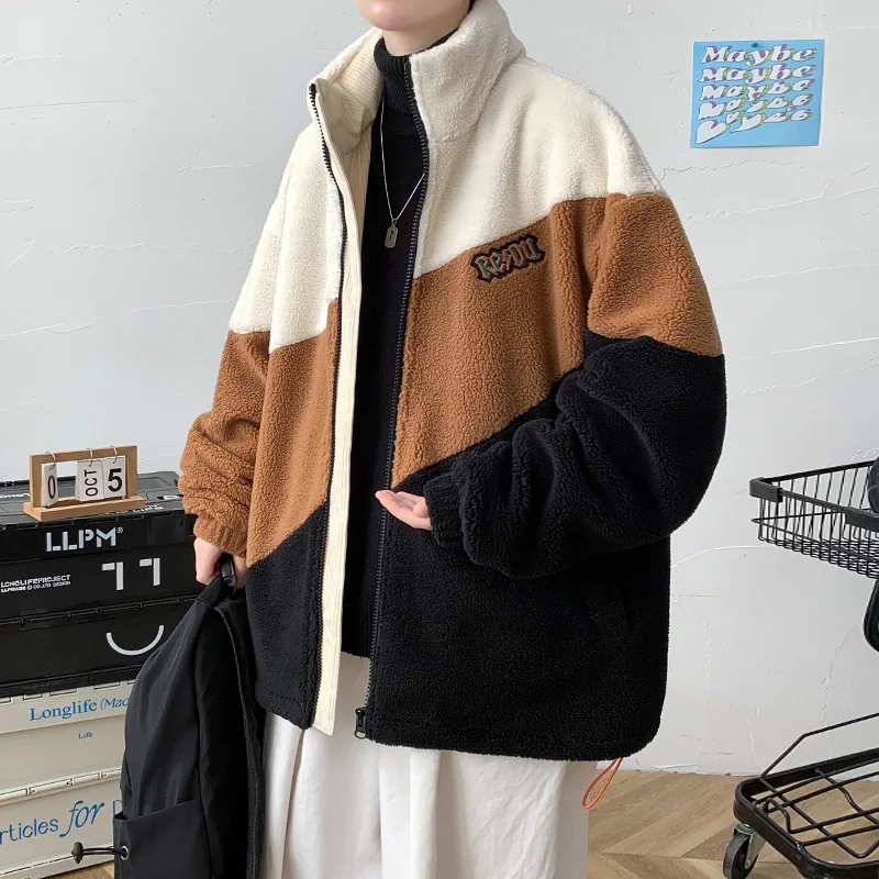 Зимнее модное брендовое мужское пальто-карго с хлопковой подкладкой новинка 2024