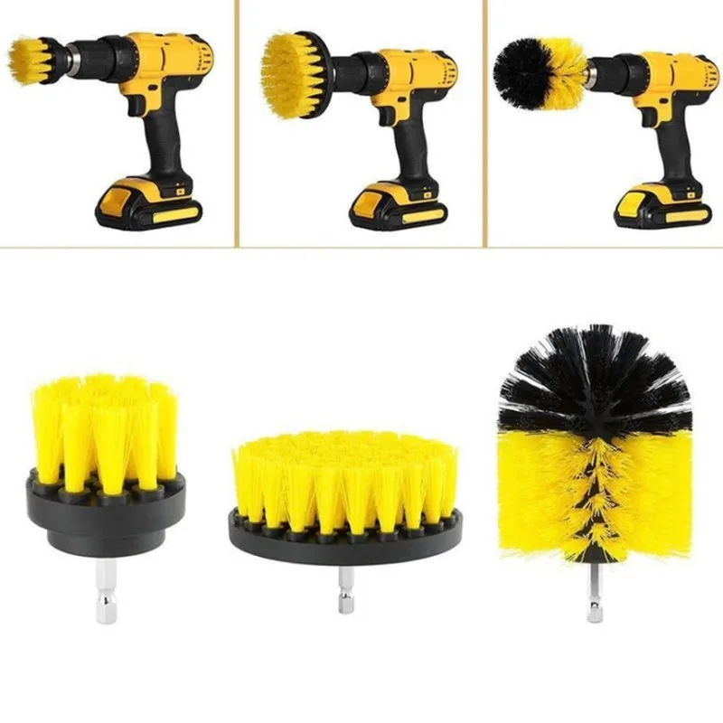 

Набор щеток для электродрели, комплект из 1/3 пластиковых инструментов для защиты дорожных и стеклянных покрышек, нейлоновых насадок